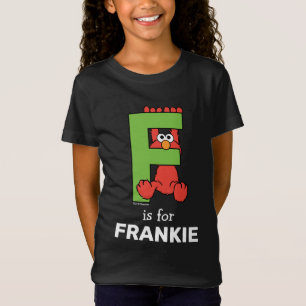 Elmo Alfabet   F Groen T-shirt