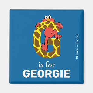Elmo Alfabet G Giraffe Magneet