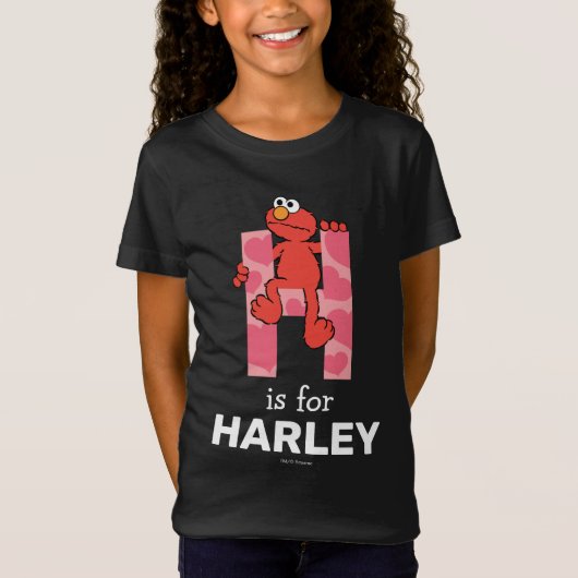 Elmo Alfabet | H Harten T-shirt (Voorkant)