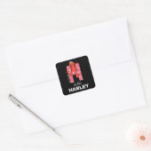 Elmo Alfabet | H Hartjes Vierkante Sticker (Envelop)