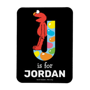Elmo Alfabet J Jelly Bean Magneet
