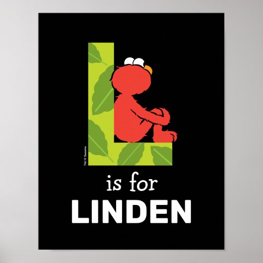 Elmo Alfabet | L Blad Poster (Voorkant)