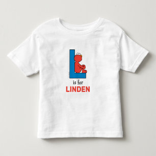 Elmo Alfabet L Blauw Kinder Shirts