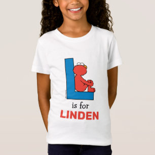 Elmo Alfabet   L Blauw T-shirt