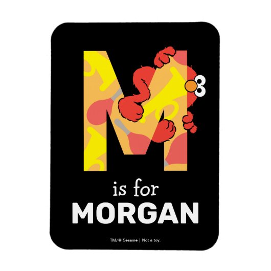 Elmo Alfabet | M Muziek Magneet (Verticaal)