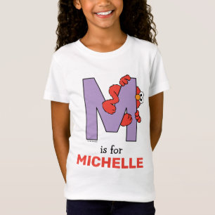 Elmo Alfabet   M Paars T-shirt