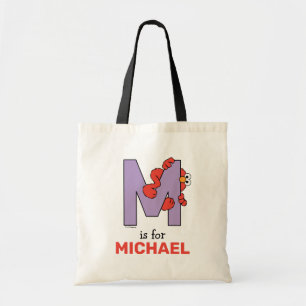Elmo Alfabet   M Paars Tote Bag