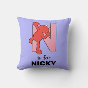 Elmo Alfabet   N Roze Kussen