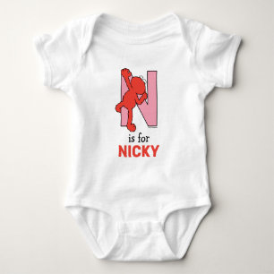 Elmo Alfabet   N Roze Romper