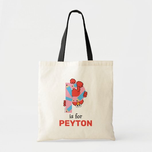 Elmo Alfabet | P Potlood Tote Bag (Voorkant)