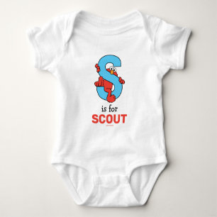 Elmo Alfabet   S Blauw Romper