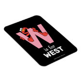 Elmo Alfabet | W Roze Magneet (Rechterzijde)