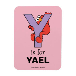 Elmo Alfabet Y Paars Magneet