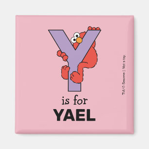Elmo Alfabet Y Paars Magneet