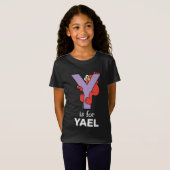 Elmo Alfabet | Y Paars T-shirt (Voorkant volledig)