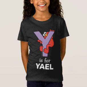 Elmo Alfabet   Y Paars T-shirt