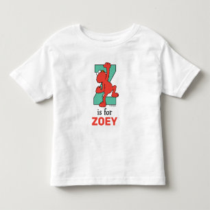 Elmo Alfabet Z Turkoois Kinder Shirts