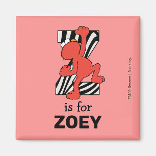 Elmo Alfabet Z Zebra Magneet