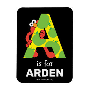 Elmo Alphabet A Apple Magneet