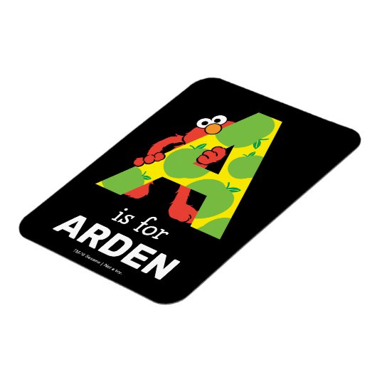 Elmo Alphabet | A Apple Magneet (Linkerzijde)