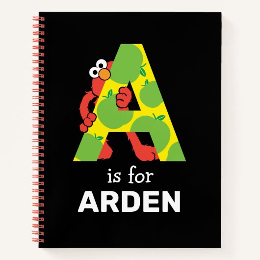 Elmo Alphabet | A Apple Notitieboek (Voorkant)