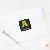 Elmo Alphabet | A Apple Vierkante Sticker (Envelop)
