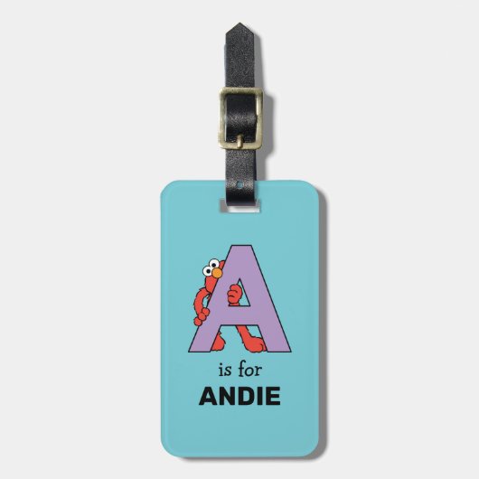Elmo Alphabet | A PAARS Bagagelabel (Voorkant verticaal)