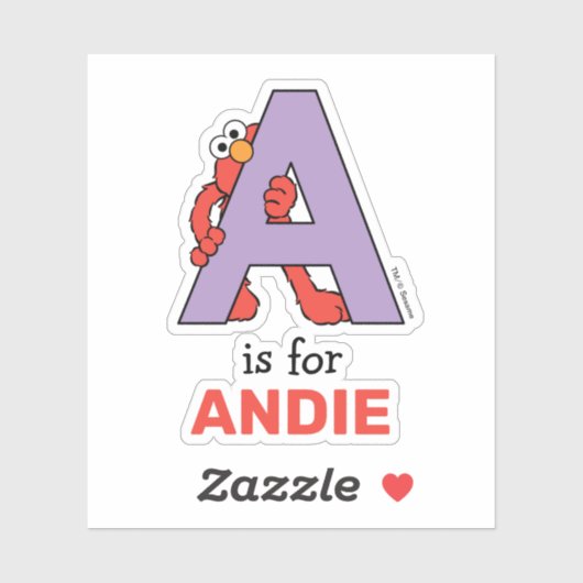 Elmo Alphabet | A PAARS Sticker (Vel)