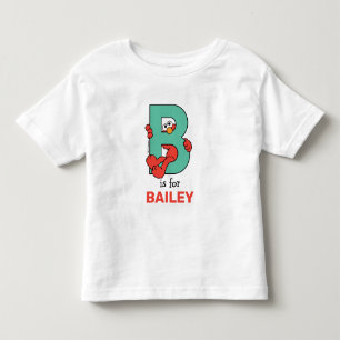 Elmo Alphabet B BLAUWGROEN Kinder Shirts