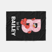 Elmo Alphabet | B Bubbles Fleece Deken (Voorkant (Horizontaal))