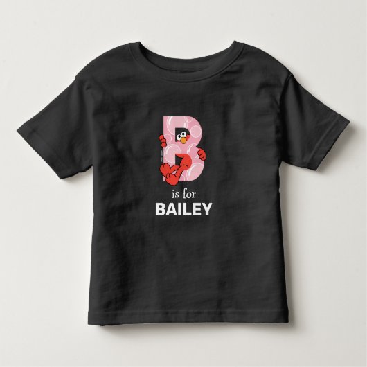 Elmo Alphabet | B Bubbles Kinder Shirts (Voorkant)