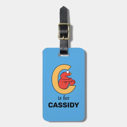 Elmo Alphabet | C SINAASAPPEL Bagagelabel (Voorkant verticaal)