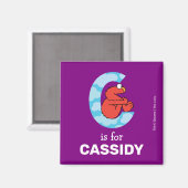 Elmo Alphabet | C Wolken Magneet (Voorkant / Achterkant)