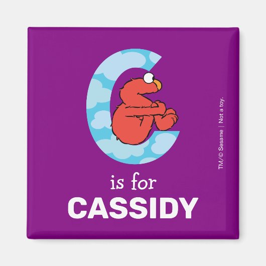 Elmo Alphabet | C Wolken Magneet (Voorkant)