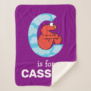 Elmo Alphabet   C Wolken Sherpa Deken