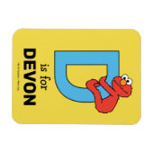 Elmo Alphabet | D Blauw Magneet (Horizontaal)