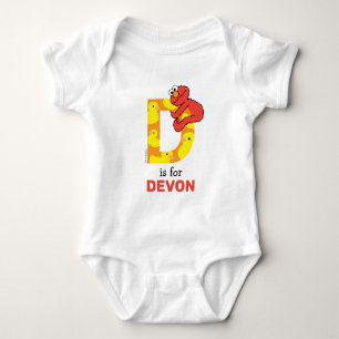 Elmo Alphabet   D Duck Romper