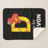 Elmo Alphabet | D Duck Sherpa Deken (Voorkant (horizontaal))