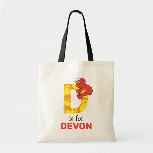 Elmo Alphabet | D Duck Tote Bag (Voorkant)