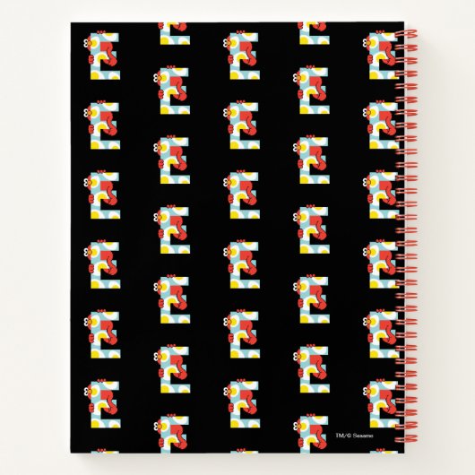 Elmo Alphabet | E Eieren Notitieboek (Achterkant)