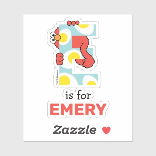 Elmo Alphabet | E Eieren Sticker (Vel)