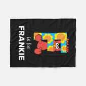 Elmo Alphabet | F Bloemen Fleece Deken (Voorkant (Horizontaal))