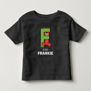 Elmo Alphabet F Groen Kinder Shirts