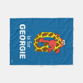 Elmo Alphabet | G GIRAFFE Fleece Deken (Voorkant (Horizontaal))
