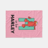 Elmo Alphabet | H Groen Fleece Deken (Voorkant (Horizontaal))