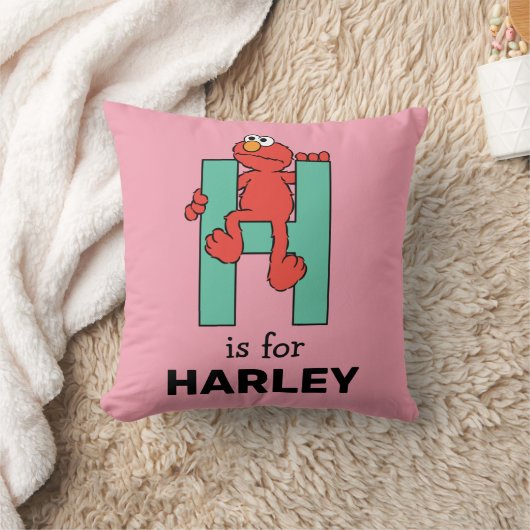 Elmo Alphabet | H Groen Kussen (Deken)