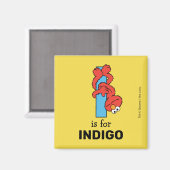 Elmo Alphabet | I Blauw Magneet (Voorkant / Achterkant)