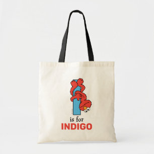 Elmo Alphabet   I Blauw Tote Bag