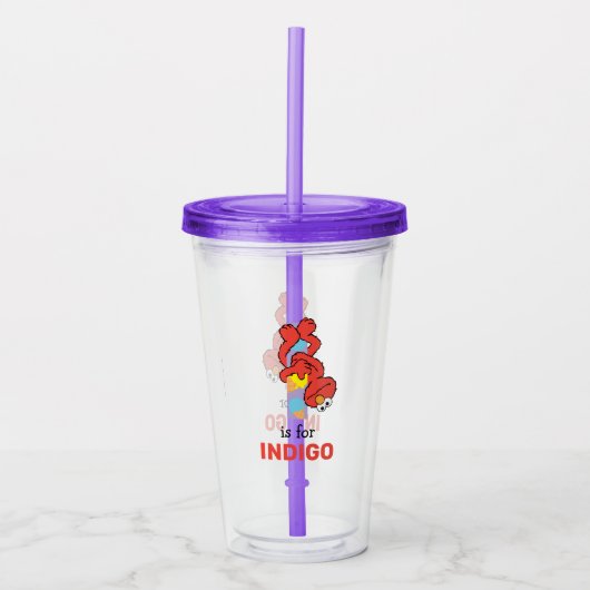 Elmo Alphabet | I Ice Cream Acryl Drinkbeker (Voorkant)