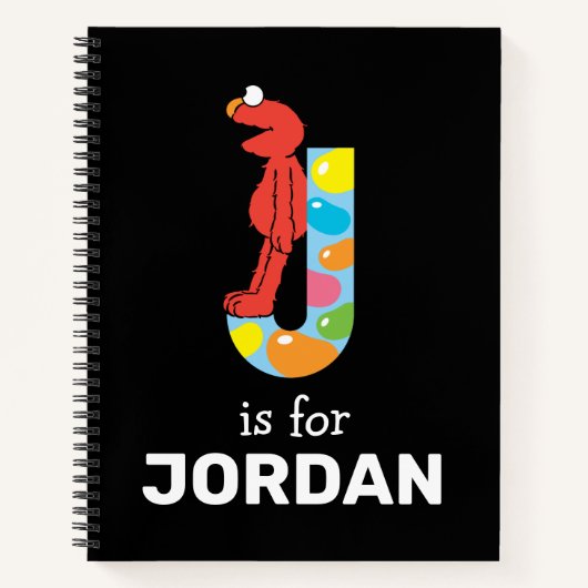 Elmo Alphabet | J Jelly Bean Notitieboek (Voorkant)